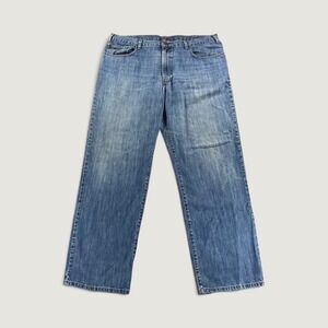Eddie Bauer Mens Premium Denim Relaxed Fit Blue Jeans 40x31 (Tag 38x32)